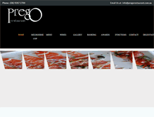Tablet Screenshot of pregorestaurant.com.au